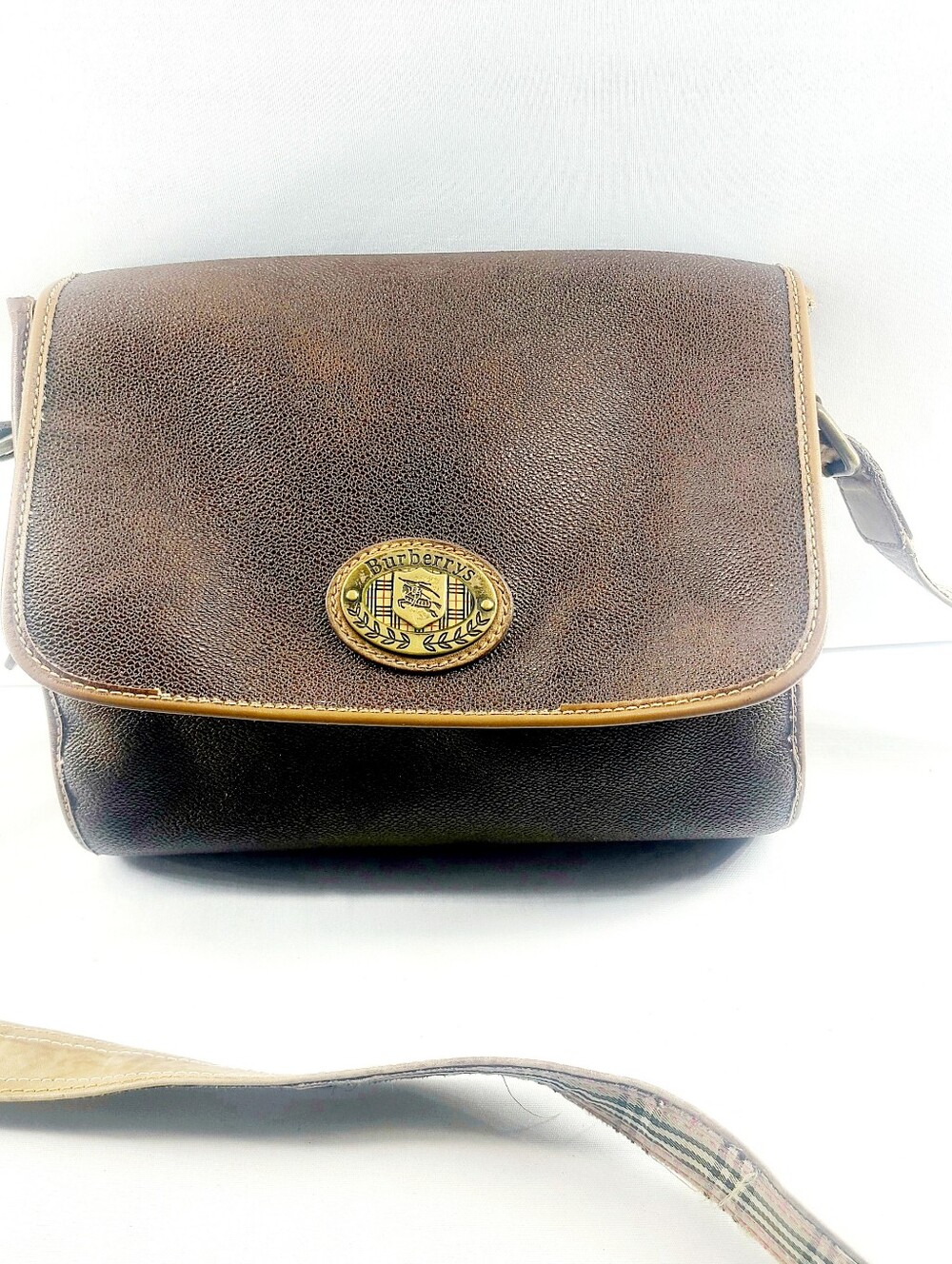 Burberry Canvas Leather Shoulder Bag